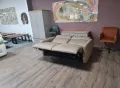 Италиански кожен диван тройка с електрически релаксиращ механизъм, снимка 10