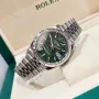 Rolex Datejust 36mm Steel Olive Green Palm Motif Automatic Дамски Различни Варианти, снимка 5