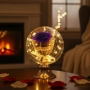 Лампа с роза и мека светлина – подарък, който остава и след празника, снимка 4