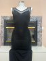 Черна дълга рокля размер S/M, снимка 1 - Рокли - 41189921