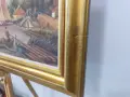 Оригинална немска картина маслени бои Baumeister (1986 г.) – 93x53 см, снимка 4