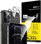 Нови 2 броя стъклен протектор за телефон iPhone 12 / 12 Pro Max+ 2 за обектива на камерата