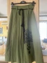 Зелена пола с черна бродерия, снимка 3