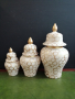 Тройка декоративни вази , снимка 1 - Вази - 36151166