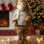 Стоящо коледно мече със ски – мигновен уют и празнично настроение във всеки дом, снимка 1