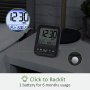 LIORQUE Дигитален часовник с термометър и аларми, снимка 5