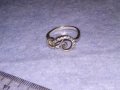 СКЪПОЦЕНЕН АЖУРНА ИЗРАБОТКА СРЕБЪРЕН АР ДЕКО СТИЛ ПРЪСТЕН СРЕБРО 925 с ИСКРЯЩИ ЦИРКОНИ 26447, снимка 3