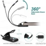 Нова OMERIL LED лампа за книга USB 3 режима 360° гъвкаво гърло, снимка 2