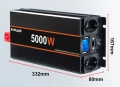 Чист синусоидален инвертор 5000W DC 12V/24V към AC 220V/с дистанционно/, снимка 2