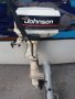 Продавам извънбордов двигател Johnson 4HP, 2т, внос Италия, снимка 1 - Воден транспорт - 41318219