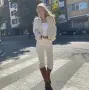 Топла жилетка в бяло , снимка 3