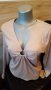 ефектна секси блуза с акцент на деклоте нюд ..натюр цвят Х &М , снимка 1 - Блузи с дълъг ръкав и пуловери - 35892853
