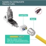 Cat 7 100 m метра мрежов кабел network cable + конектори, розетки, снимка 9