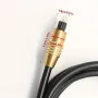 Оптичен кабел DeTech 18359, от Toslink(м) към Toslink(м), 100 sm, черен, снимка 3