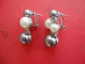 Страхотни обеци обици с перли и камъни , снимка 4