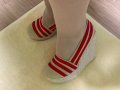 Бежово червени сладурски обувки, снимка 2