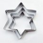 3 размера звезда звезди метални форми форма резци резец за фондан тесто бисквитки декор торта, снимка 1 - Форми - 39629713