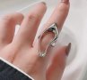 Сребърен пръстен за жена много стилен - 925, снимка 1 - Пръстени - 44166165