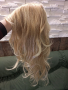 качествена дълга руса перука, снимка 1 - Аксесоари за коса - 44456969