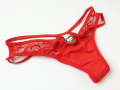 Shein XS/S дамски червени памучни полупрашки, снимка 8