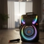 Преносима Bluetooth тонколона WSJAR E-8807 – Караоке, FM, LED ефекти, снимка 1