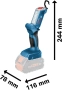 Bosch Professional GLI 18V-300 LED акумулаторна лампа-фенер, снимка 6