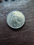 ДЕФЕКТНА монета Франция ½ франк, 1991, снимка 1 - Нумизматика и бонистика - 41822719