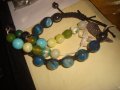 2 СКЪПОЦЕННИ ГРИВНИ НЕФРИТ ТЮРКОАЗ ЛАЗУРИТ ЯСПИС КРИСТАЛ ХЕНД МЕЙД АРТ ИЗРАБОТКА 24740, снимка 4