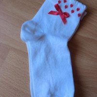 Памучни чорапки за момиченце номер 27, снимка 1 - Чорапи - 41627186