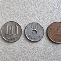 Монети. Япония. 1 ,10 ,50 ,100 и 500 йени . 5 бройки., снимка 2 - Нумизматика и бонистика - 41625000