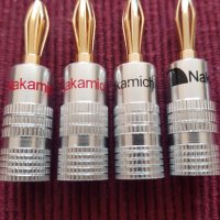 4 броя Nakamichi банан конектори за тонколони