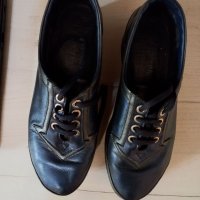 Тъмно сини, естествена кожа, обути 2,3 пъти, стелка 24, 5, български, снимка 1 - Дамски ежедневни обувки - 40955560