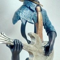 Статуетка Музикант Цигулка Китара Саксофон Интрумент Фигура, снимка 9 - Декорация за дома - 38677285