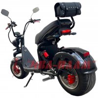Електрически скутер ’Harley’-3000W,60V,44aH+ЛИЗИНГ+Преносима батерия+Bluetooth+Аларма+Aмортисьори, снимка 4 - Мотоциклети и мототехника - 39497726
