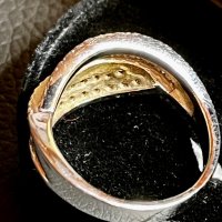Златен пръстен ДИАМАНТИ Бяло злато 14 карата 585 zlaten prasten gold, снимка 12 - Пръстени - 44264846