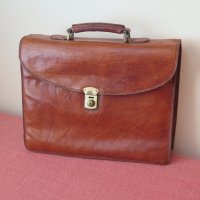 Vintage, Italy,кожена чанта за документи, бизнес чанта, снимка 2 - Чанти - 41204808