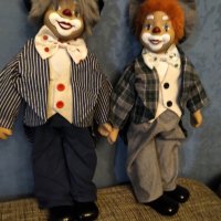 Двойка порцеланови клоуни ръчна изработка , снимка 5 - Колекции - 34067123