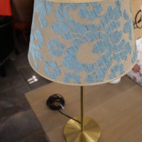 Настолна нощна лампа с метална основа, снимка 2 - Настолни лампи - 40493325