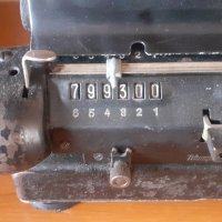 Стара немска изчислителна машина,калкулатор в стил арт декоTRIUMPHATOR, снимка 8 - Колекции - 42647807