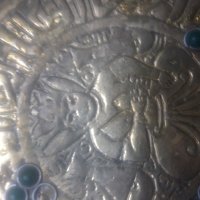 Стара чиния бронз индия, снимка 3 - Други ценни предмети - 41699148