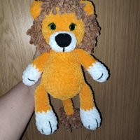 Плетена играчка лъв, плюшена играчка , снимка 4 - Други - 44295455