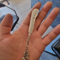 Антикварен сребърен нож , снимка 4 - Антикварни и старинни предмети - 41968079