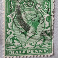 2 бр пощенски марки, Великобритания, 1924-34 г., снимка 1 - Филателия - 44569546