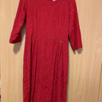 Плътна червена рокля, снимка 1 - Рокли - 44619690