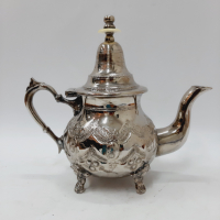 Стар бронзов марокански чайник(2.3), снимка 1 - Антикварни и старинни предмети - 44681834
