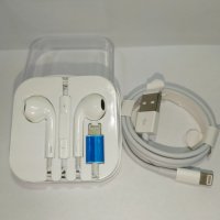 СЛУШАЛКИ APPLE +USB КАБЕЛ - IPHONE, снимка 1 - Безжични слушалки - 42672022