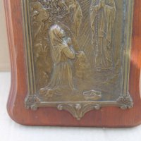 Европейска икона с латерна и дърво с месинг, снимка 5 - Антикварни и старинни предмети - 41855826