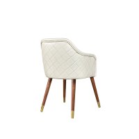 Трапезен стол, Cremoso, Бял, снимка 3 - Столове - 41017807