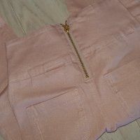Нов розов панталон с лъскав ефект р.XS, снимка 4 - Панталони - 41748975