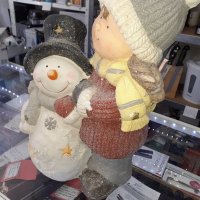декоративна LED фигурка с дистанционно управление снежен човек, снимка 5 - Статуетки - 35967735